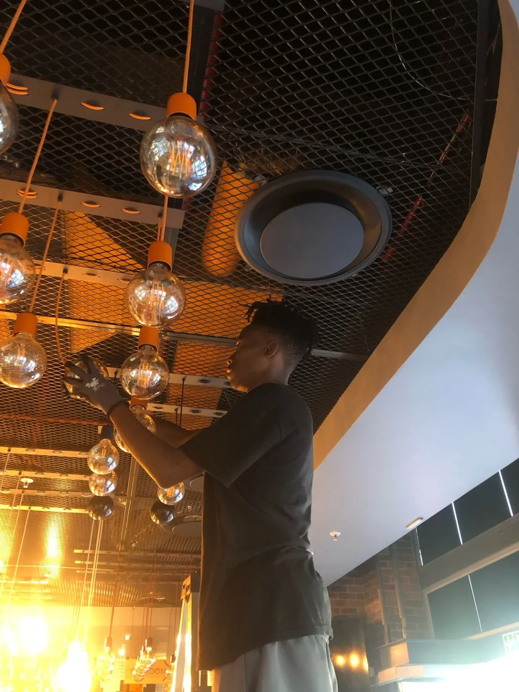Electrical installation work completed at a commercial site